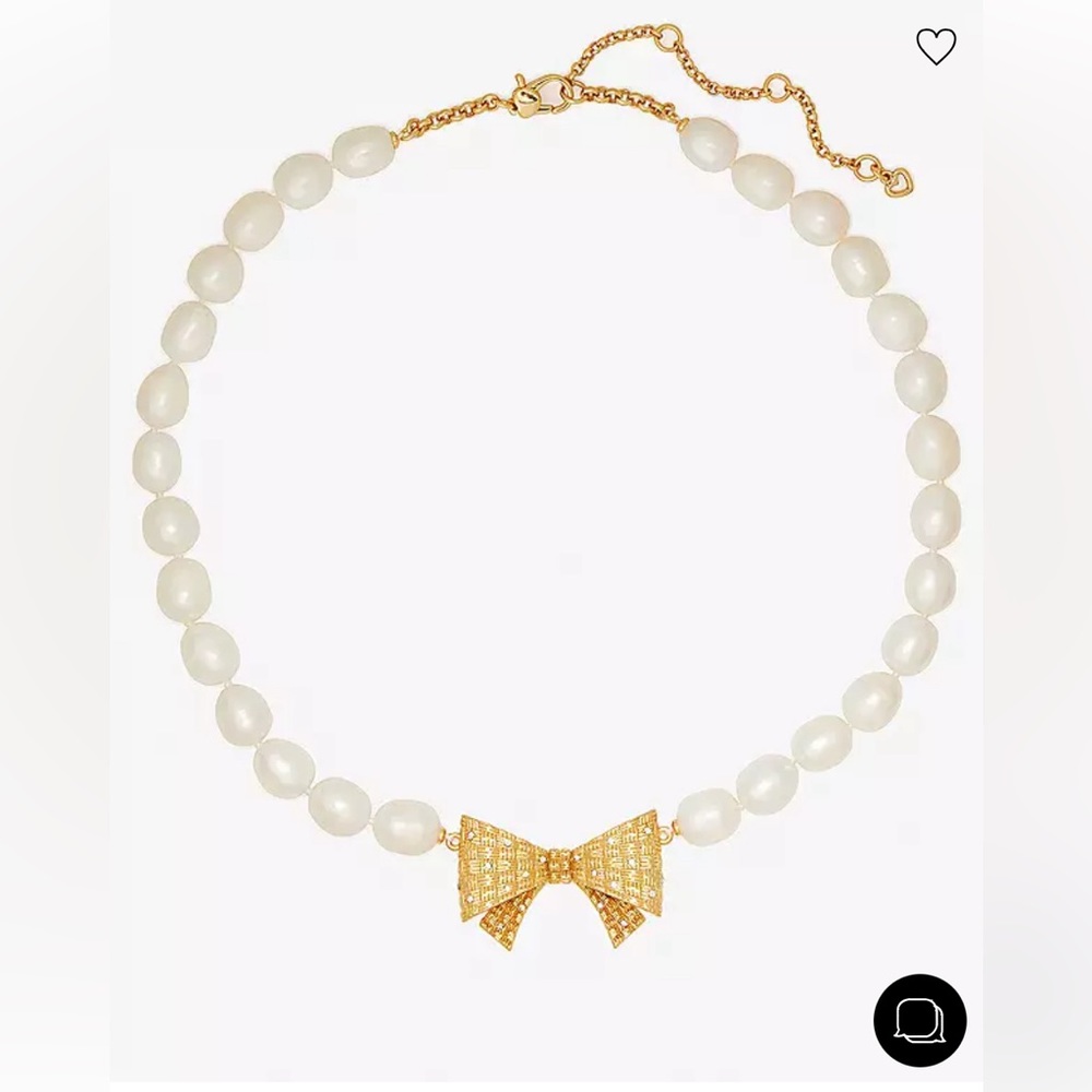 Kate Spade Wrapped In A Bow Pearl Necklace